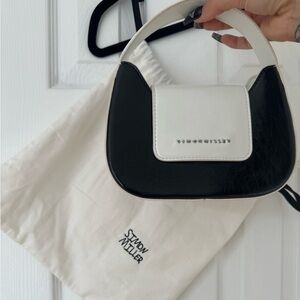 SIMON MILLER Vegan Leather Retro Black & White Bag